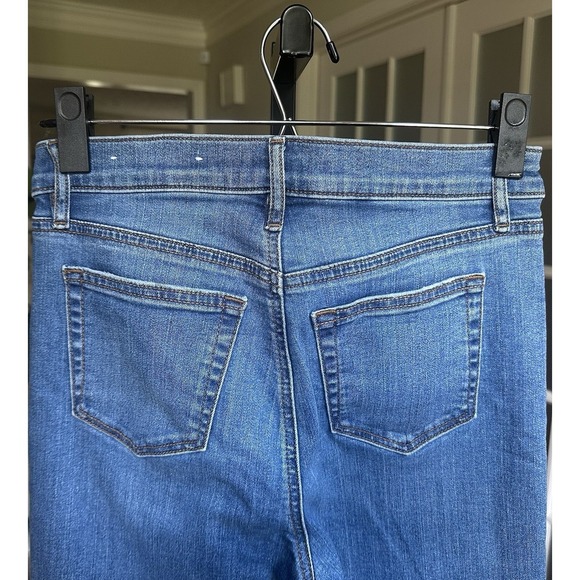 LOFT Women's Skinny Jeans Blue Mid Rise Stretch Denim Size 10 Regular Classic - Picture 3 of 7